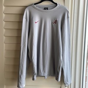 Nike mens Dri fit exercise sweat shirt with University of Alabama logo